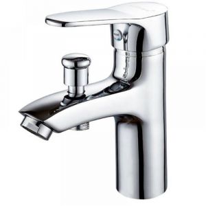 Robinet baignoire robinet monotrou double usage chaud et froid Alliage Mitigeur de douche robinet salle bain douche Label