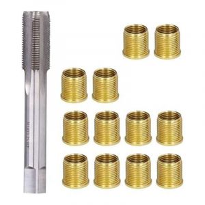 Tlily - Outils de RéParation Filetage Bougie D'Allumage, D'Allumage en Acier avec Inserts M14X1,25 et Kit Taraudage M16X1,25