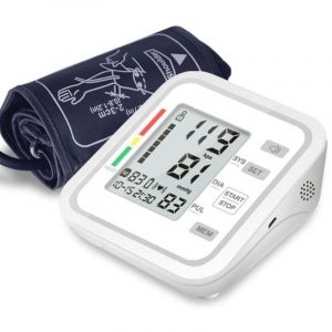 Lcd Écran Tensiomètre Électronique au bras Vocal en Direct Automatique avec Ceinture de Bras