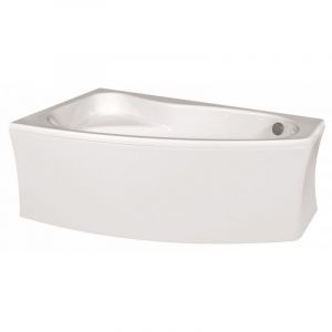 Pack baignoire sicilia asymétrique 160x100 angle à gauche avec tablier