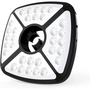 Lampe pour Parasol Rechargeable, 32 led Lumi&egrave;re de Parasol avec 2 Modes de Luminosit&eacute;, Pince &eacute;lastique R&eacute;glable Pour Parasol de Jardin,Tente