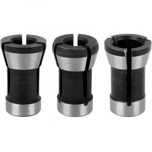 3PCS Jeu de Adaptateur de Mandrin &agrave; Pince de Serrage 6mm/6.35mm/8mm T&ecirc;te de Mandrin de Collet Pour Perceuses Mandrin &agrave; Pince Mandrin de Fraiseuse