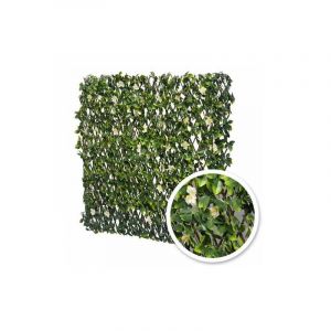 Atout Loisir - Treillis extensible feuilles de jasmin fleuri, Long 6 m, Hauteur 1 m