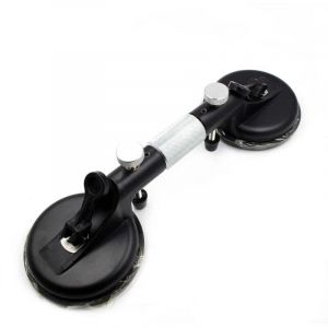 Ventouse &agrave; double t&ecirc;te pour carrelage, ventouse sous vide pour carrelage en verre, ventouse renforc&eacute;e, &eacute;pisseuse de joint, pompe &agrave; main en marbre,