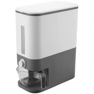 Distributeur de Riz, Boite Rangement Seau Alimentaire Organisateur Cuisine avec Cylindre de Mesure de Couvercle Seau de Céréales