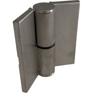 Homewell - Paumelle droite en acier inoxydable avec cache vis pour cabines sanitaires