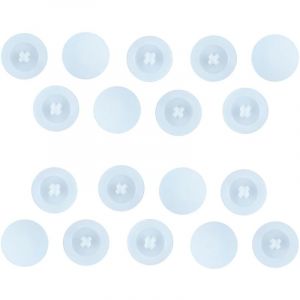 50 Pi&egrave;ces Capuchon &agrave; Vis en Plastique Cache-Vis, Anti-Rouille Cache Vis, Blanc en Plastique Vis Cruciformes &agrave; T&ecirc;Te Croix, Capuchons D&eacute;Coratifs Vis,