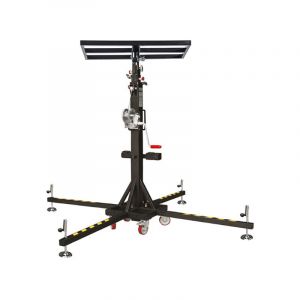 Matis&egrave;re - Monte charge 150kg avec plateau non pliant ajour&eacute; 450x450mm - ipn, poteaux, store banne, etc. - LP150-PPA2