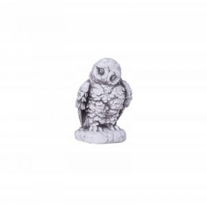 Sculpture en béton Hibou pour jardin - Petite Chouette de style Art Déco