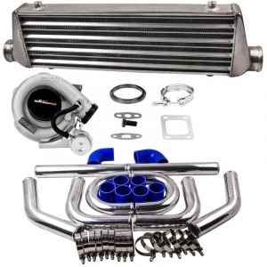 T3 Universal Turbo 0.63 a/r & Intercooler + 2.5' 64mm Intercooler Piping Kit