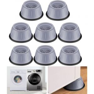 Tuserxln - Tapis Anti-vibration Machine à Laver 8PCS, Patin Anti Vibration Lave Linge Anti Bruit, Support Machine à Laver Sèche-linge Universel