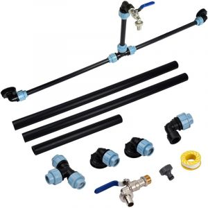 Kcvv - Kit de Raccordement ibc, Adaptateur ibc Kit de Connexion pour Cuve ibc, ibc raccord cuve 1000 litres Robinet de sortie ibc 3/4 po, Adaptateur