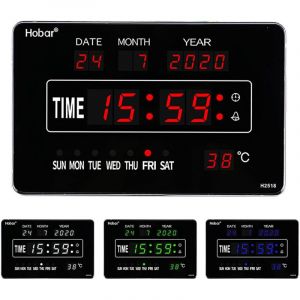 Horloge led horloge num&eacute;rique grande horloge murale, 220V lcd horloge de table Num&eacute;rique Horloge murale, horloge murale avec Heure / Date /