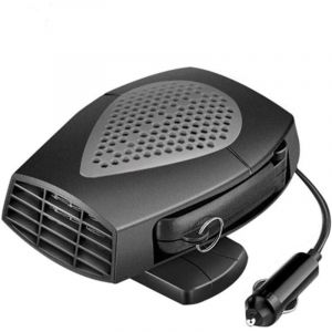 Chauffage de voiture 24 V, allume-cigare, ventilateur &eacute;lectrique portable 150 W, avec prise allume-cigare (gris)