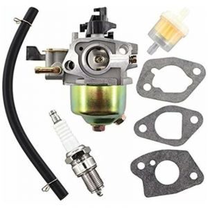 Carburateur avec Joint, Filtre &agrave; Essence et Bougie d'Allumage pour Tondeuses &agrave; Gazon HR194, HR195, HR214, HR215, HR216, GXV120, GXV140, GXV160,