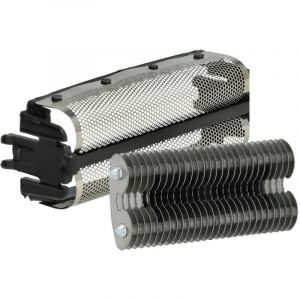 Vhbw - Set de 2x pi&egrave;ces de rechange compatible avec Remington DA107, DA207 rasoir &eacute;lectrique - Grille + couteaux, noir / argent