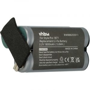 Vhbw - Batterie remplacement pour Moser 1871-0071 pour tondeuse à cheveux (1800mAh, 3,2V, LiFePO4)