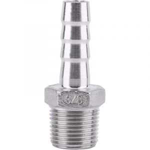 Raccord de tuyau filet&eacute; m&acirc;le, raccord de tuyau &agrave; embout cannel&eacute;, r&eacute;parateur (3/8" x 10 mm)