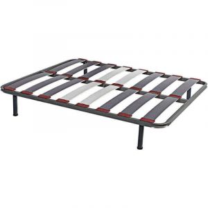 Sommier &agrave; lattes Wide Relax 8 en h&ecirc;tre vaporis&eacute; 105x190 cm