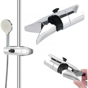 Support de douche pour curseur r&eacute;glable 18-25 mm, support de tige de douche, support de robinet de douche, support de tige, 2 pi&egrave;ces