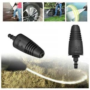 Embouts de Nettoyeur Haute Pression Turbo Buse en Acier Alli&eacute; Nettoyeur Haute Pression Rotatif Turbo Buse pour le Nettoyage de Jardin de Voiture,Pour