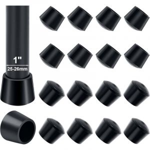 Embout De Chaise, 16pcs 25-26mm Embout Pied De Chaise Caoutchouc Embout Caoutchouc Chaise 25mm Diam&egrave;tre Int&eacute;rieur, pour Prot&eacute;ger Les Pieds de Table