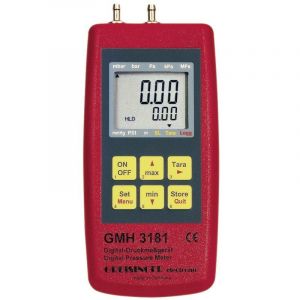 Greisinger - gmh 3181-01 Appareil de mesure de la pression pression atmosphérique, gaz non agressifs, gaz corrosifs -0.001 - 0.025 bar Q53685