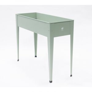 Herstera Garden Bac acier sur&eacute;lev&eacute; Vert cactus 100x40x84 cm