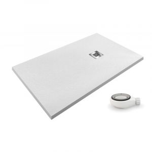 Receveur de douche extra plat AIRSTONE ECO Blanc Ral 9003 100X130