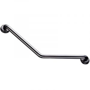 Barre de rel&egrave;vement coud&eacute;e 135&deg; en inox poli D32 265x265mm pour pmr - akw - 1265