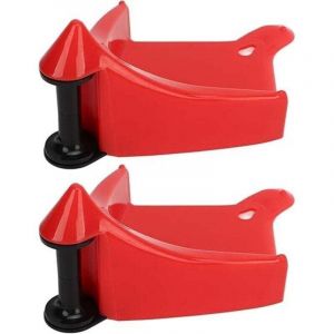 Support de Voiture pour Cale de Pneu, 2 Pi&egrave;ces de Cale de Roue de Voiture, Outil de Lavage, Inserts de Pneu, Enrouleur de Roue Pratique Portable