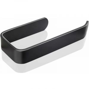 Distributeur de Rouleau de Papier Hygi&eacute;nique en Aluminium Noir, Distributeur de Papier Hygi&eacute;nique Auto-adh&eacute;sif, Porte-Papier Hygi&eacute;nique sans Per&ccedil;age