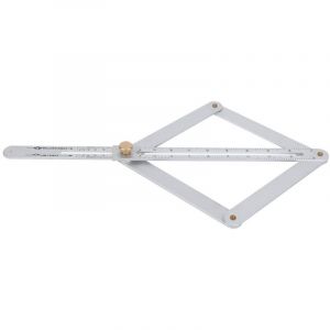 &Eacute;querre de mesure d'angle, rapporteur d'angle portable r&eacute;glable en alliage d'aluminium, avec &eacute;chelle d'angle num&eacute;rique en acier inoxydable (argent&eacute;)