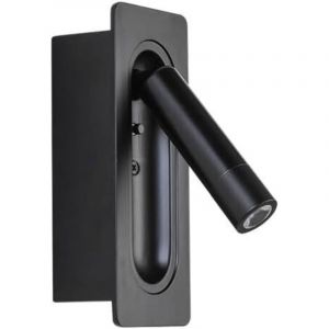 Applique murale cylindrique en aluminium, design moderne et simple, lumi&egrave;re LED jaune chaud, douce pour les yeux, convient pour une table de chevet,