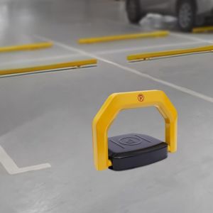 Barri&egrave;re de parking avec t&eacute;l&eacute;commande, anti-collision t&eacute;l&eacute;command&eacute;e &agrave; 180&deg;, verrouillage automatique de parking pour voiture, avec 2 t&eacute;l&eacute;commandes,