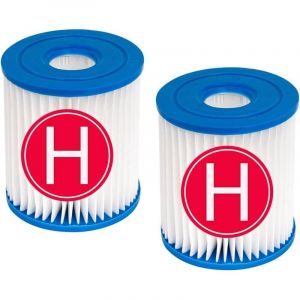 Lot de 2 filtres de rechange , compatibles avec les pompes de filtration Intex 28601/28602 , pour filtres Intex H-Type 29007E , pour piscines hors sol
