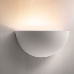 Applique demi-lune en pl&acirc;tre Jessy