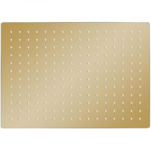 Pomme de douche pluie Inox 40x30 cm Rectangulaire Dor&eacute; CFW315949