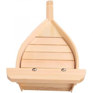 42X17X7.5Cm Bateau Sushi de Cuisine Japonaise Outils Simple Fait Main En Bois Sashimi Assorties Plats Froids Vaisselle Bar
