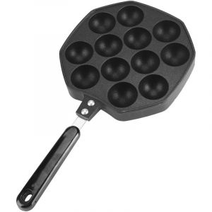 Takoyaki Pan - 12 trous antiadh&eacute;sif en aluminium moul&eacute; sous pression Takoyaki Grill Pan Plate Takoyaki Maker