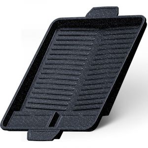 Plaque de Gril R&eacute;hausse pour r&eacute;chaud &agrave; gaz, po&ecirc;le Grill antiadh&eacute;sive pour r&eacute;chaud de Camping, Plancha pour BBQ, Camping et Barbecue &agrave; gaz,