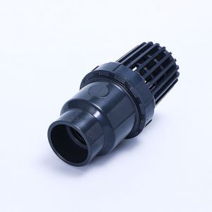 Clapet pied clapet anti retour a boule aspiration clapet crepine anti retour antiretour pvc piscine pompe ，noir，Diam&egrave;tre Int&eacute;rieur 25mm
