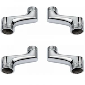 Csparkv - 4 pack Raccord Contre Coud&eacute; Douche,Raccord Laiton Coud&eacute; R&eacute;Ducteur,Bras Pivotant R&eacute;Glable,Raccord Mural Contre Coud&eacute;,Raccord Excentr&eacute; 1/2