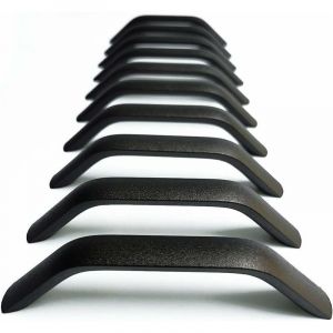 10X poign&eacute;e de porte poign&eacute;e de tiroir poign&eacute;e d'armoire de cuisine poign&eacute;e d'armoire tiroir chambre meubles poign&eacute;e noir entraxe 160mm