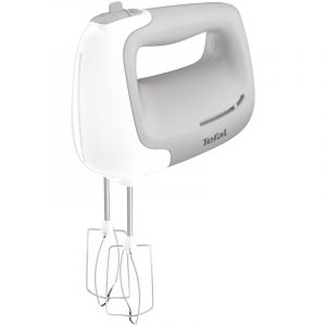 Tefal - HT450B Prep`Mix Batteur 450 w 5 Vitesses 2 Fouets et 2 Crochets Pétrisseurs en Acier Inoxydable '