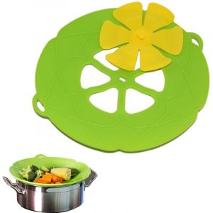 Housse Anti-d&eacute;bordement en Silicone, Couvercle Anti-d&eacute;bordement, Cuisine &agrave; Haute temp&eacute;rature pour Couvercle Casserole pour la Cuisson