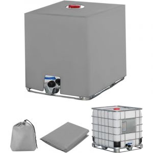 Bache pour Cuve 1000L IBC, Bache de Reservoir d'eau, Anti-UV Anti-Poussi&egrave;re Recuperateur d Eau de Pluie Bouchon, B&acirc;che de Protection Container Cuve