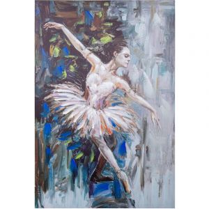 Tableau sur toile 80X120 Cm 40% Danseur peint à la main 80X120X3 Cm