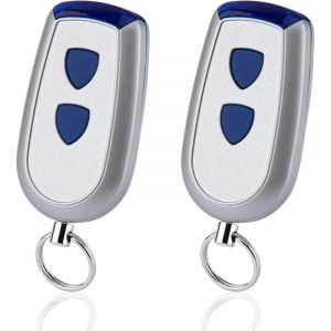 Lot de 2 t&eacute;l&eacute;commande 433MHz Compatible avec Normstahl Crawford EA433 2KS, EA433 4KS, T433-4, RCU 433-2, RCU 433-4, EA433 2KM Micro