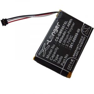 vhbw Batterie remplacement pour Garmin 010-11867-10, 361-00069-00 pour collier de dressage de chien (400mAh, 3,7V, Li-polym&egrave;re)